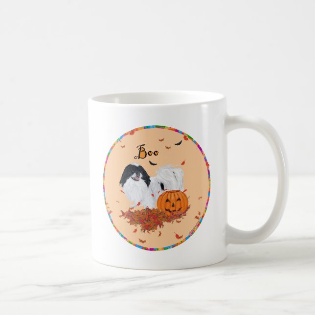 Taza De Café Japanese Chin Halloween (Derecha)