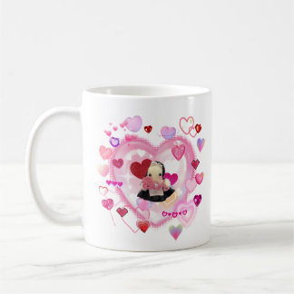 Taza De Café Japanese maid / Heart-heart-heart / magcup
