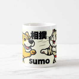 Taza De Café Japanese Traditional Animal Doc Cat Sumo