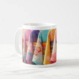 Taza De Café Japanese Traditional kimono cool colorful 