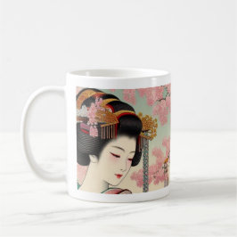 Taza De Café Japanese Traditional Maiko Sakura 