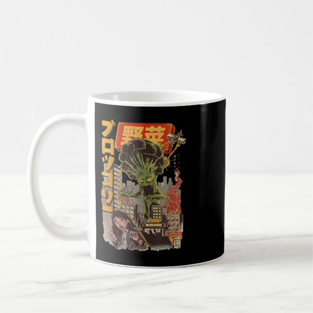 Taza De Café Japón Kaiju Vegetable Broccoli Anime (Izquierda)