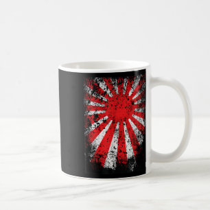 Taza De Café Japón, Tierra De La Creciente Bandera De Guerra De