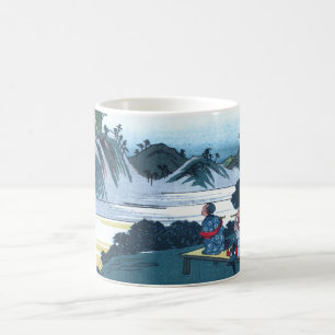 Taza De Café Japonés Ukiyo-e de la montaña de Fudesute