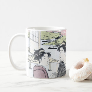 Taza De Café Japonés Ukiyo-e Niwa ningún hanami por Eishi
