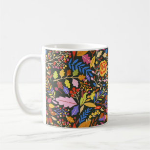 Taza De Café Jardín botánico de otoño rústico vintage 