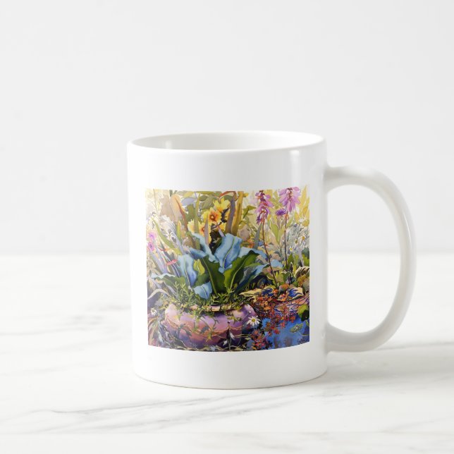 Taza De Café Jardín con las plantas 2000 (Derecha)