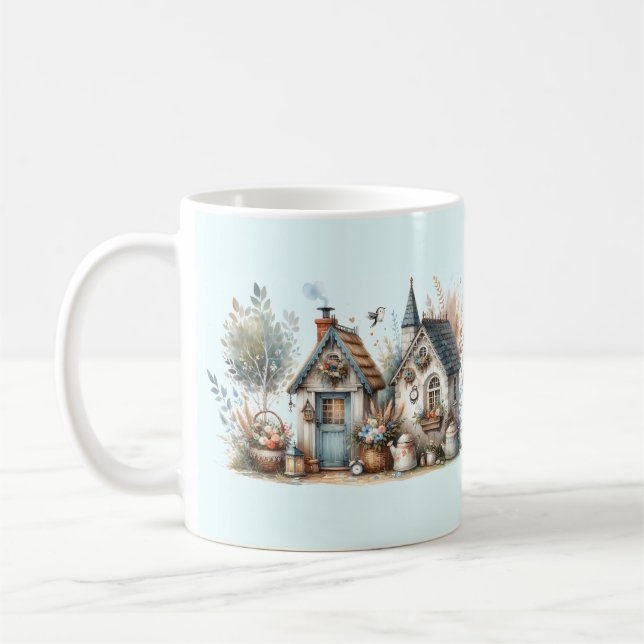 Taza De Café Jardín de cabaña (Izquierda)