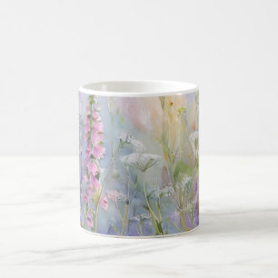 Taza De Café Jardín de Campo Flor Silvestre Envolvente