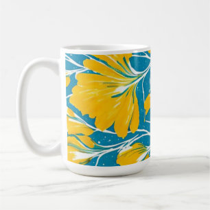 Taza De Café jardín de flores amarillo