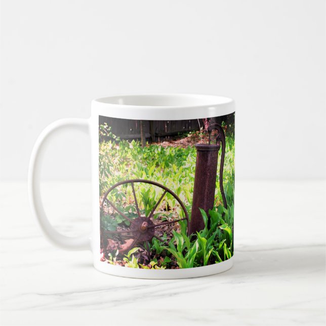 Taza De Café Jardín de flores de cosas ricas (Izquierda)