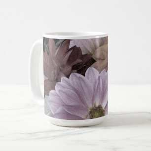 Taza De Café Jardín de flores de Dahlia Resumen Mug floral