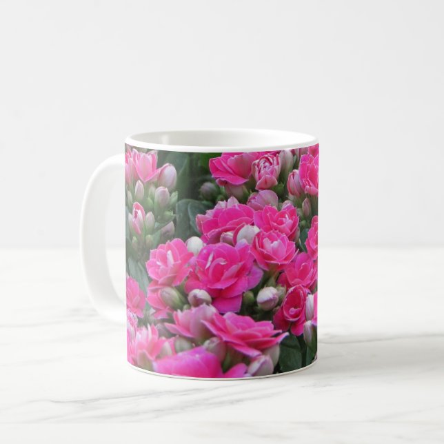 Taza De Café Jardín de fotos de la naturaleza de primavera flor (Anverso izquierdo)