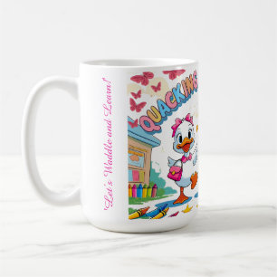 Taza De Café "Jardín de Infancia Graznando – Pato Lindo Regreso