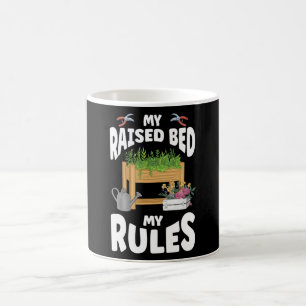 Taza De Café Jardín de la asignación Mi cama levantada Mis regl
