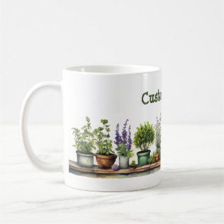 Taza De Café Jardín de la hierba de personalizable