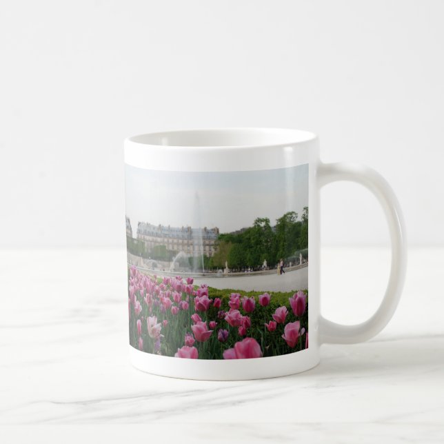 Taza De Café Jardín de las Tullerías en flor (Derecha)