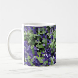 Taza De Café Jardín de lavanda geométrica