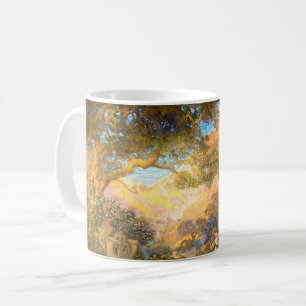 Taza De Café Jardín de los sueños Art Nouveau por Maxfield Parr