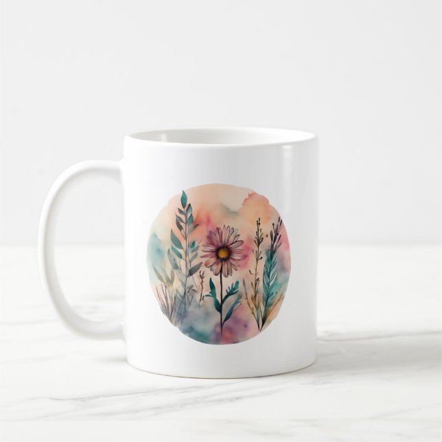 Taza De Café Jardín de margaritas (Izquierda)