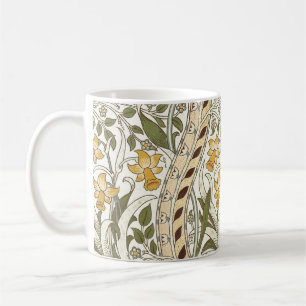 Taza De Café Jardín de Narcisos Flor Clásica Bota William Morri