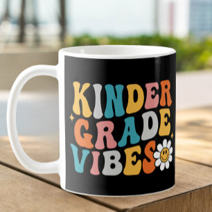 Taza De Café Jardín de niños Vibes Groovy Design Mug