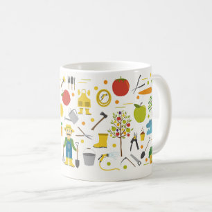 Taza De Café Jardín de primavera - Jardín fresco y parche de ve