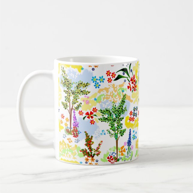 Taza De Café Jardín de verano (Izquierda)