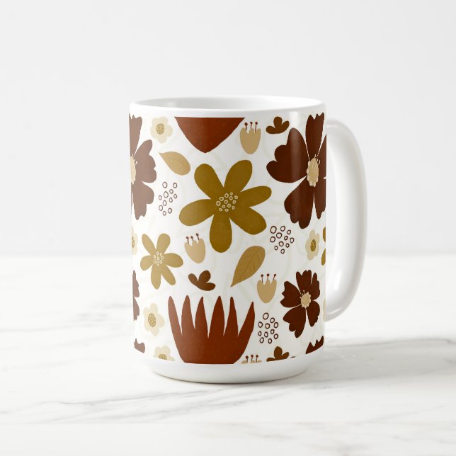 Taza De Café Jardín de vintage (Anverso derecho)