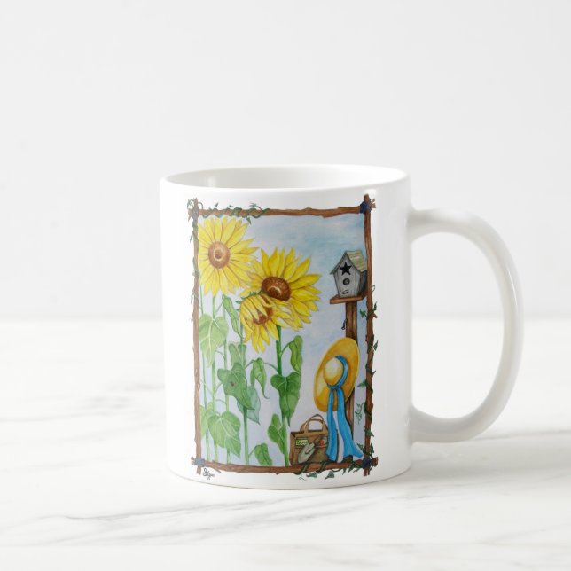 Taza De Café Jardín del girasol (Derecha)