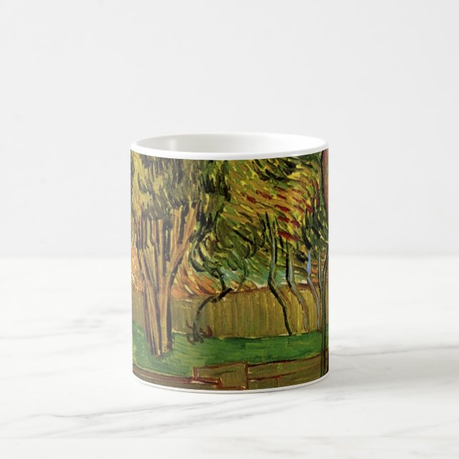 Taza De Café Jardín del Hospital Saint-Paul por Vincent van Gog (Centro)
