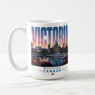 Taza De Café Jardín del puerto de Victoria Canadá Viajes