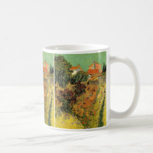 Taza De Café Jardín detrás de una casa por Vincent van Gogh