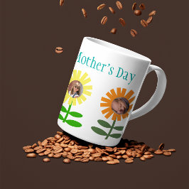Taza De Café Jardín fotográfico del Día de la Madre