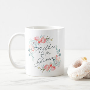 Taza De Café Jardín Francés Floral Peonía Madre del Novio