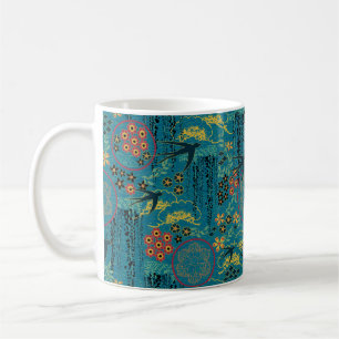 Taza De Café Jardín japonés con golondrinas