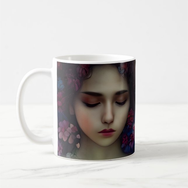 Taza De Café Jardín místico: Sueños Florales (Izquierda)