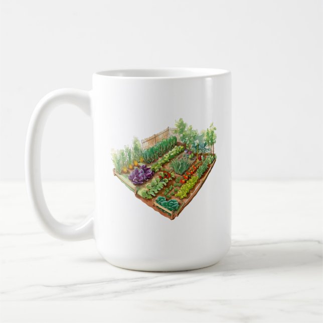 Taza De Café Jardín Mug (Izquierda)