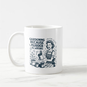 TAZA DE CAFÉ JARDÍN PORQUE EL ASESINATO ESTÁ MAL
