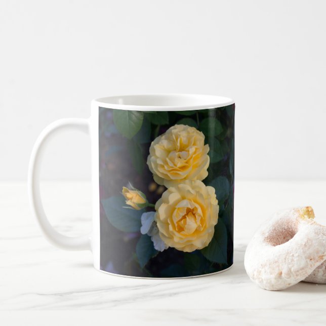 Taza De Café Jardín Rosa de Oro (Con donut)