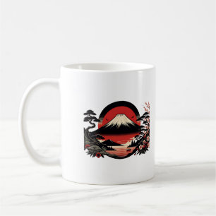 Taza De Café Jardín Sakura japonés florecimiento de cerezo Mont