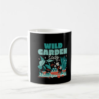 TAZA DE CAFÉ JARDÍN SALVAJE SEÑORA JARDÍN LINDO CON PLANTAS