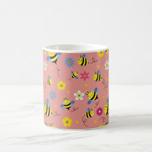 Taza De Café Jardín Sweet Bee Blossom