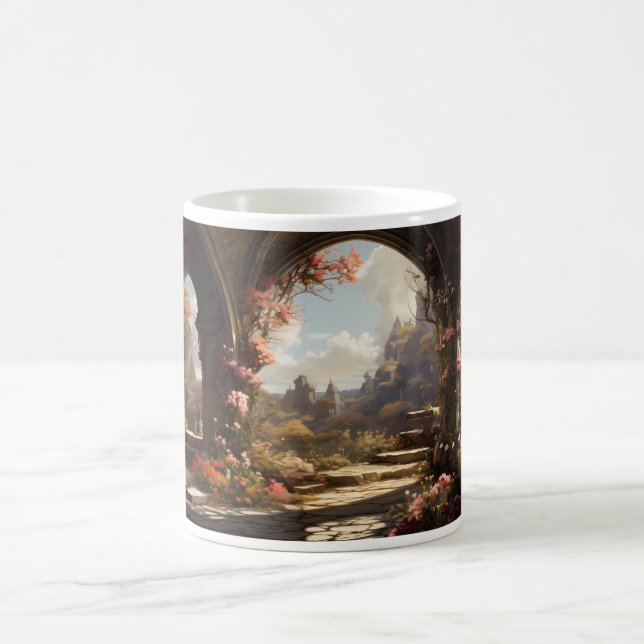 Taza De Café Jardín y edificio abandonado (Centro)