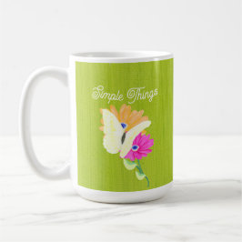 Taza De Café Jardín y Mariposas 'Cosas Simples'