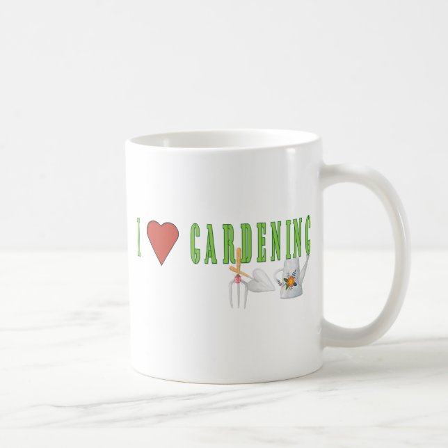 Taza De Café Jardinería de amor (Derecha)