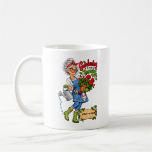Taza De Café Jardinería Divertida Es Mi Terapia Personalizada J