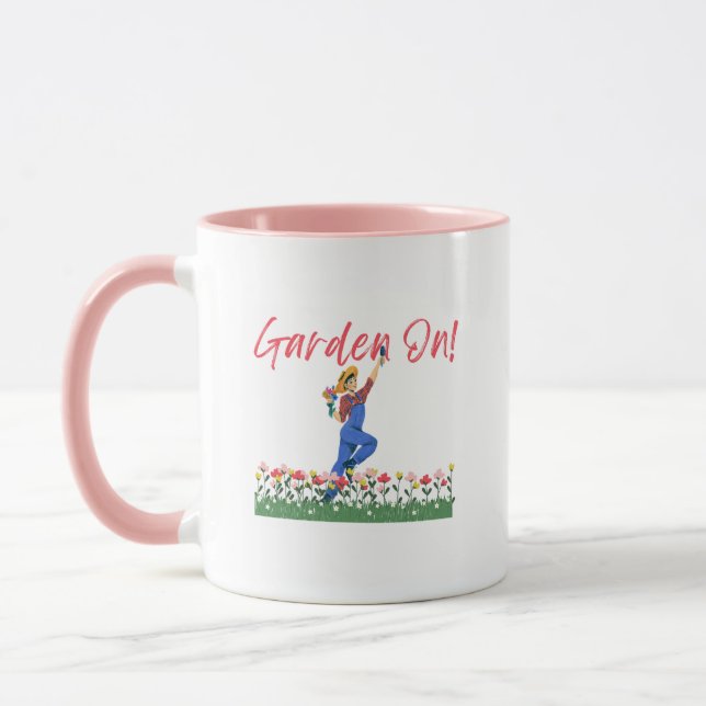 Taza de café "Jardinería en" (Izquierda)