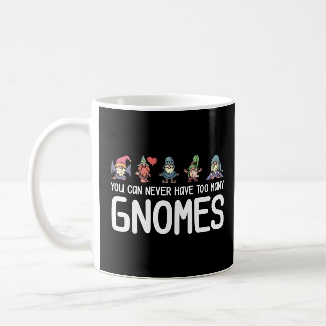 Taza De Café Jardinería muchos gnomos (Izquierda)