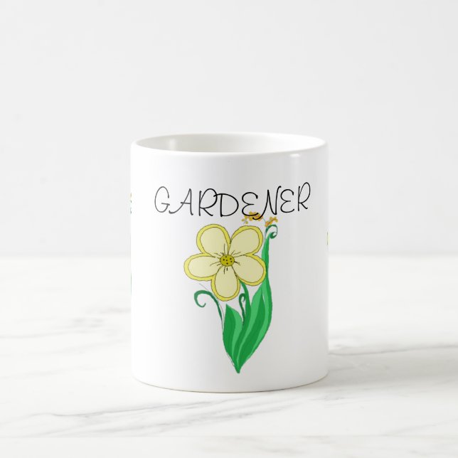 Taza De Café Jardinero de flores (Centro)